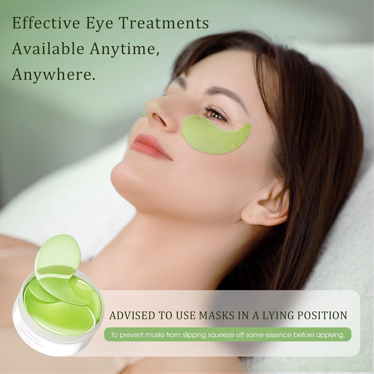 Under Eye Patches for Wrinkles & Dark Circles - Hydrating Eye Gel Masks with Hyaluronic Acid & Collagen (60 Count) - Reduce Puffy Eyes, Fine Lines & Eye Bags - Perfect for Night Routine, Travel & Post-Makeup Care