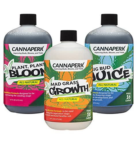 Premium CannaPerk Plant Nutrients - Enhance Buds, Blooms & Yields for Indoor Plants | Ideal for Home Gardening, Hydroponics & Soil Cultivation