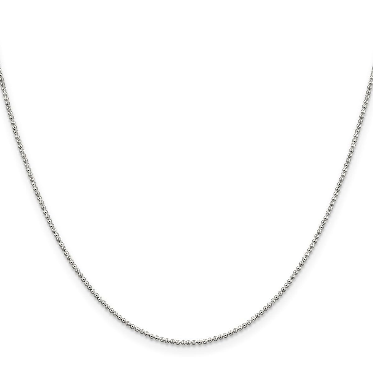 925 Sterling Silver Hollow Polished Chain Necklace - 16 Inch 1.25mm Lobster Claw Clasp for Women & Men | Elegant Layering Necklace for Everyday Wear, Gifts & Special Occasions