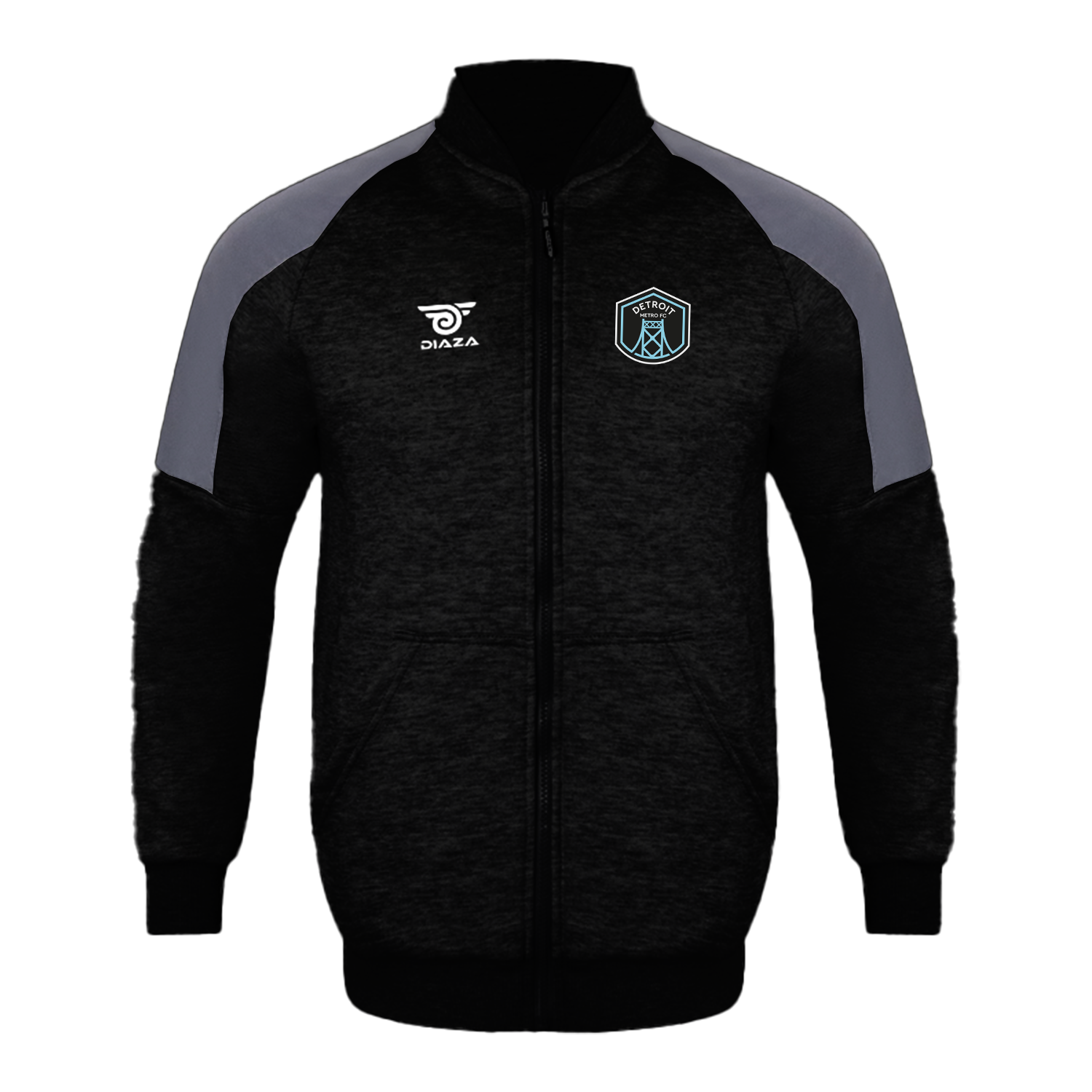 Detroit Metro FC Vintage Jacket Black - Retro Soccer Windbreaker for Men & Women - Perfect for Match Days, Streetwear & Fan Collections