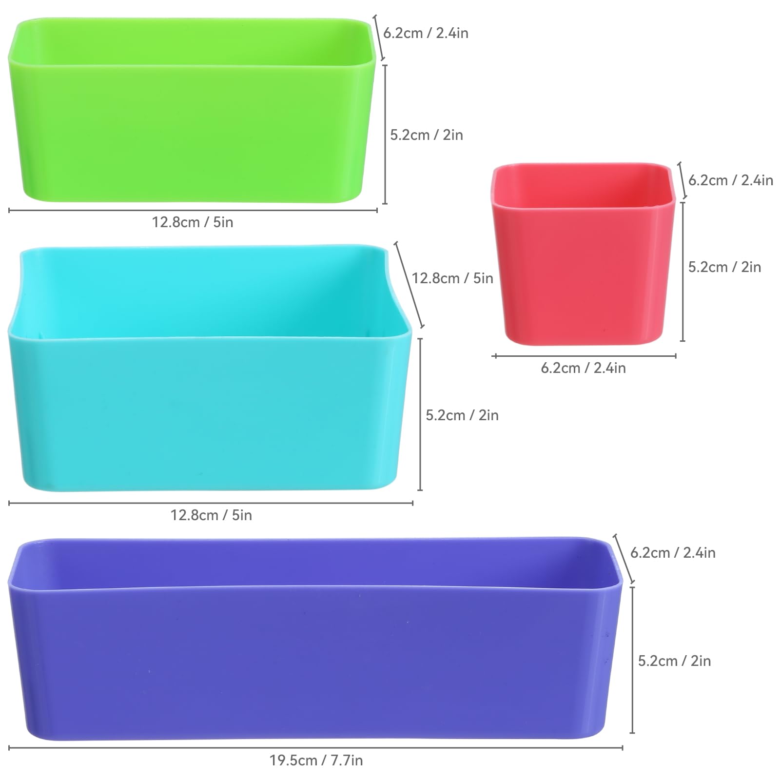 Novelinks 4 QT Clear Plastic Storage Box with 4 Removable Compartments & Lid - Craft Organizer Container (2 Pack) - Perfect for DIY Supplies, Office Organization & Home Storage Solutions