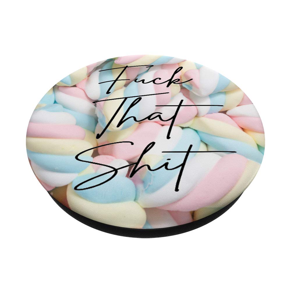 Funny Pink Marshmallows PopSockets Grip & Stand - Sarcastic Salty Gift for Phones & Tablets | Perfect for Office Humor, Gag Gifts & Everyday Phone Protection