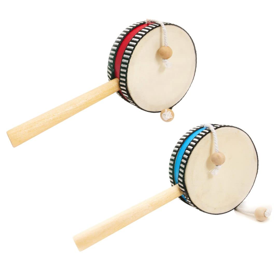 House of Marbles Monkey Drum - Wooden Musical Toy for Kids, Handmade Percussion Instrument - Perfect for Early Learning, Sensory Play & Music Exploration