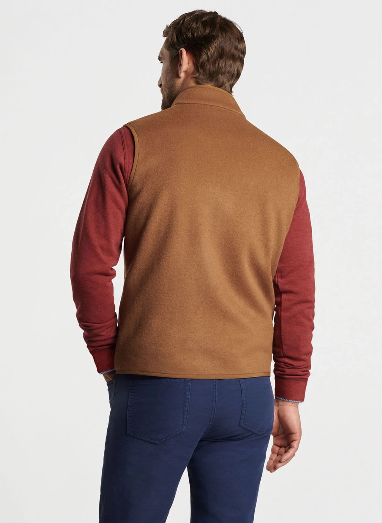 PETER MILLAR Men's Fleece Vest - Lightweight, Warm & Comfortable for Outdoor Activities, Hiking & Casual Wear