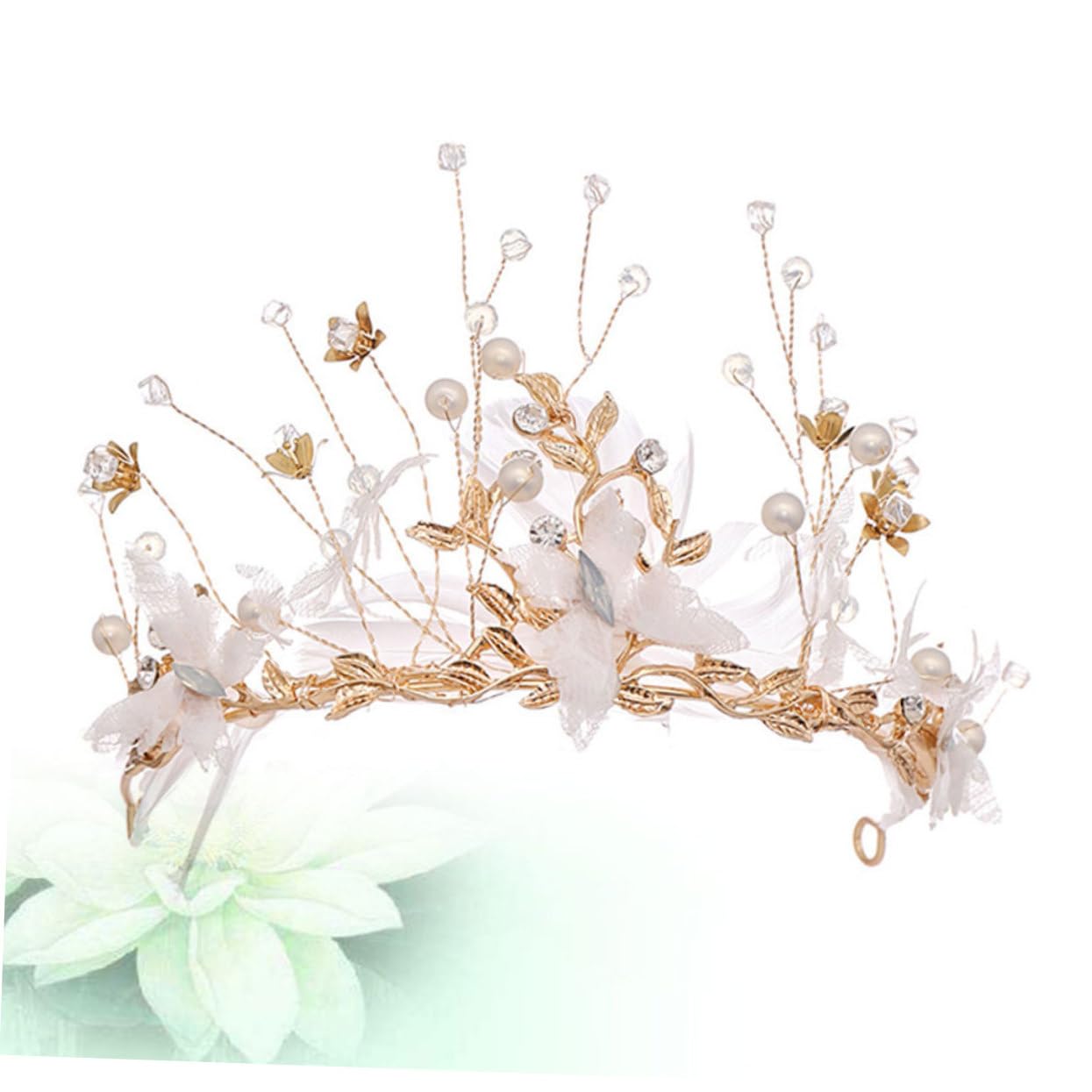 Elegant Wedding Tiara Crown for Women – Bridal Headpiece, Fairy Tiara, Bride Hair Hoop – Perfect for Weddings, Prom, Pageants & Special Occasions