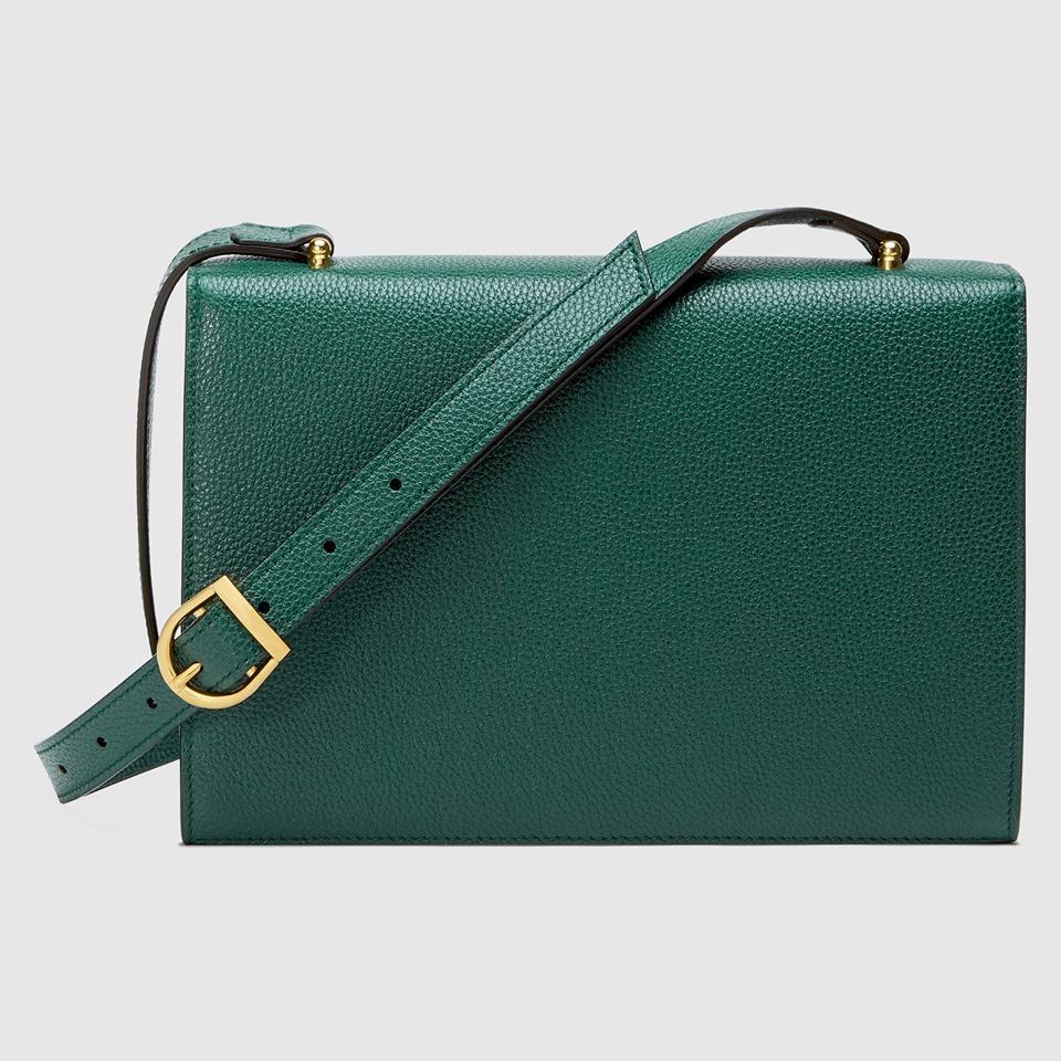 Gucci Zumi Small Shoulder Bag in Dark Green - Genuine Grainy Leather Crossbody Purse for Women | Perfect for Work, Date Night & Travel Accessories