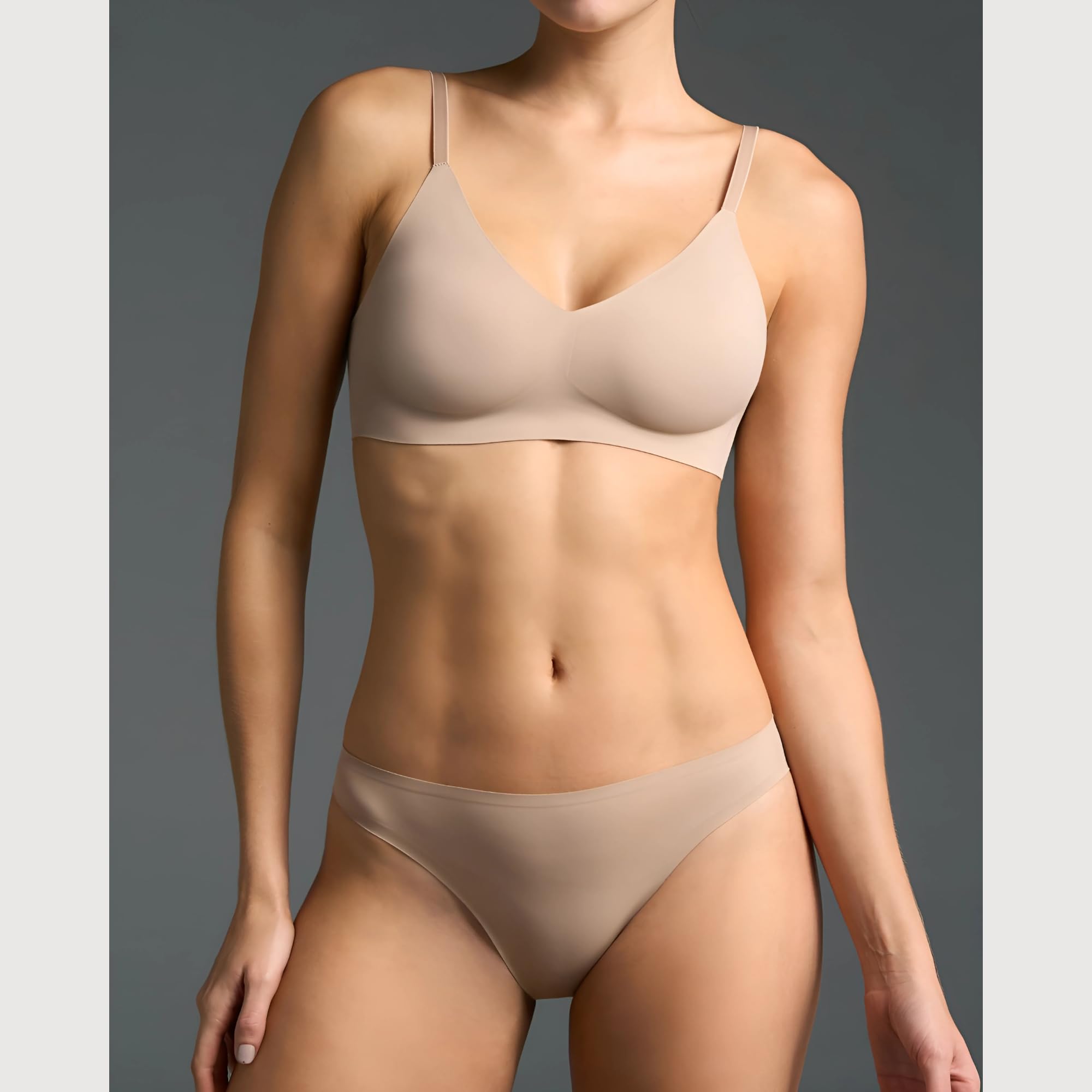 EBY Relief Bra for Women - Seamless Wireless Comfort Bra with Adjustable Straps for Everyday Wear, Yoga & Lounge