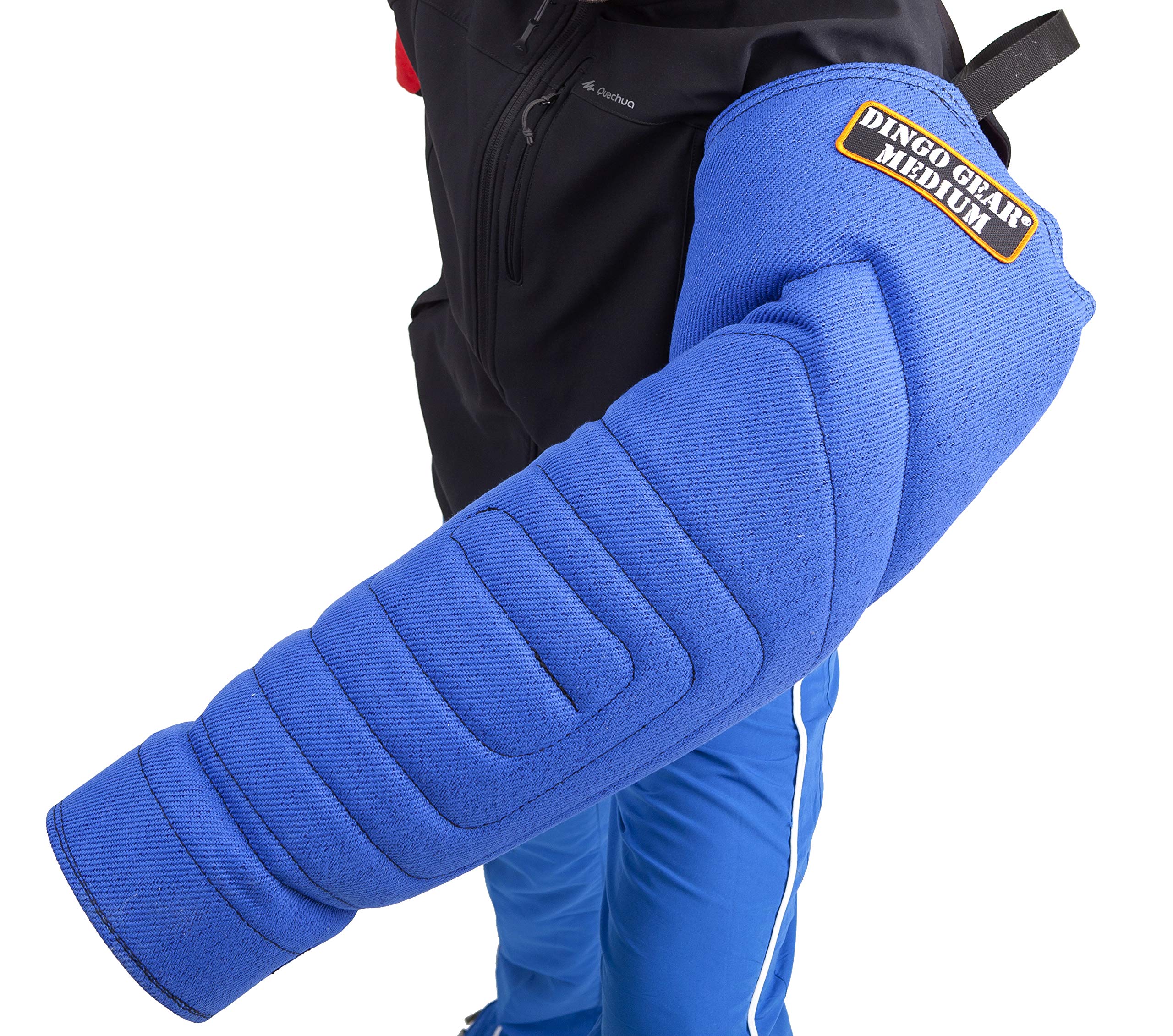 Dingo Gear Medium Hard Nylon Bite Sleeve for Dog Training - Professional Level Blue Protection Sleeve for Adult Dogs - Perfect for Police K9, Security & Bite Work Training