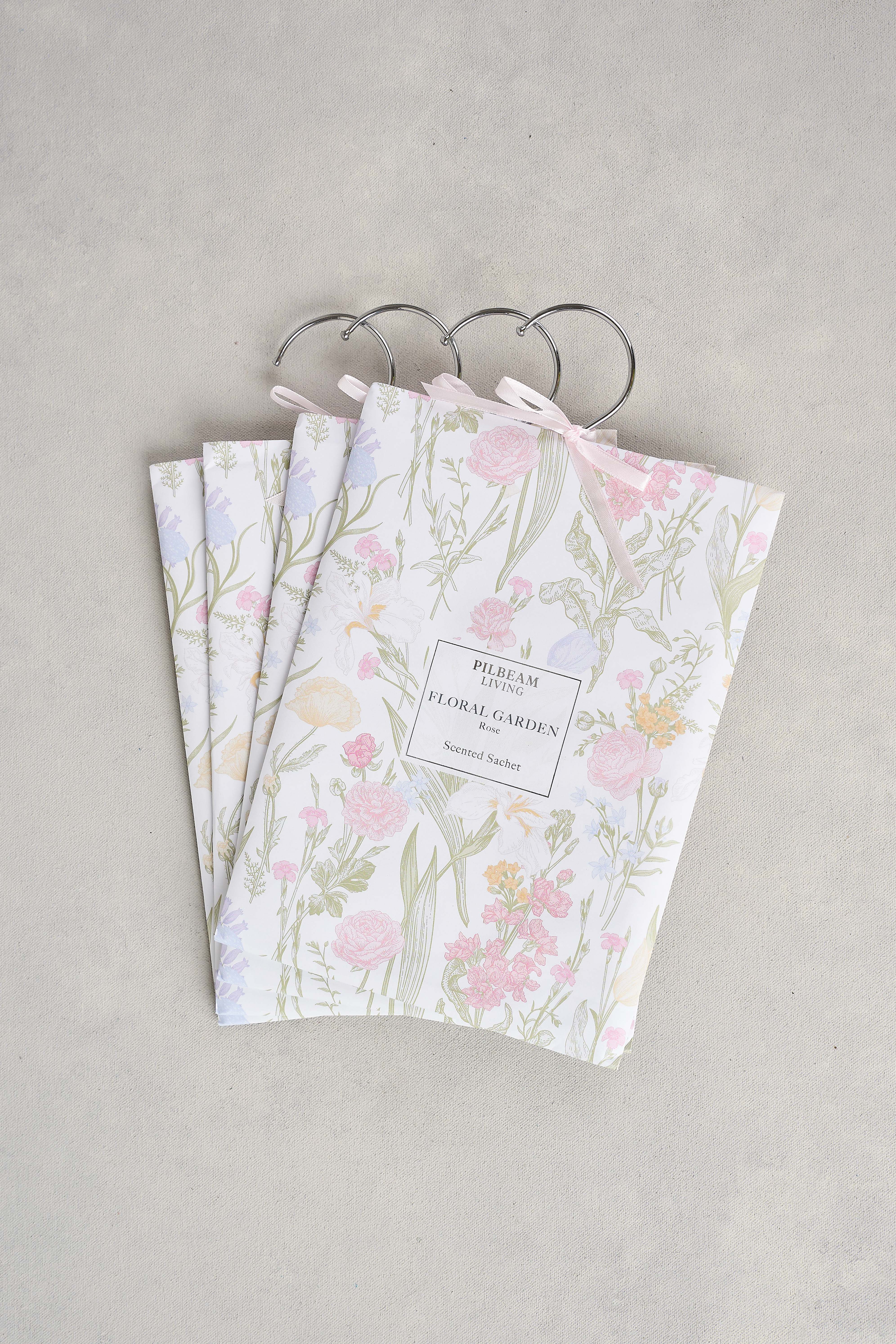 Floral Garden Hanging Sachet - Fragrant Lavender Scented Cloth Bags for Closet, Drawer & Car Air Freshener | Home Decor & Gift Idea