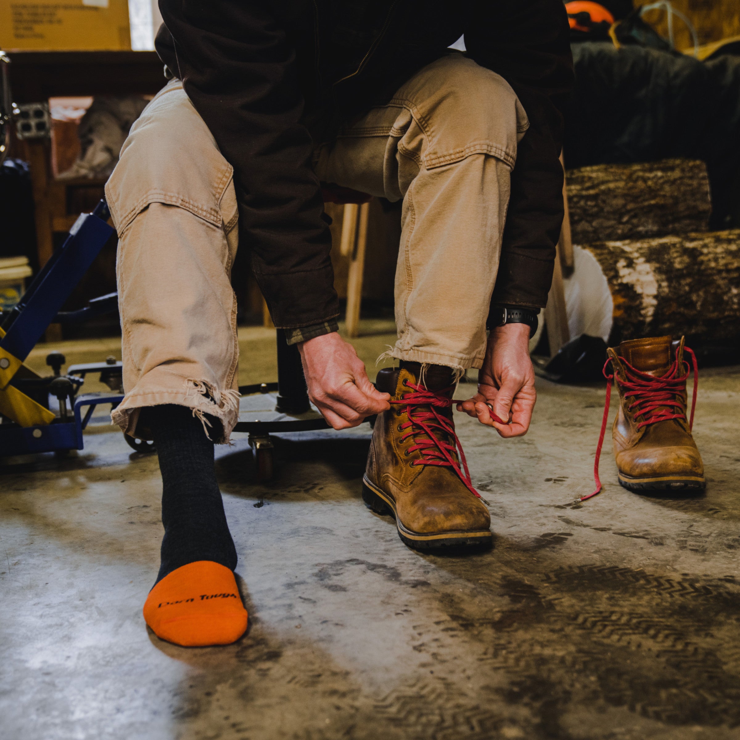 Men's Steely Micro Crew Midweight Work Socks - Durable Cotton Blend for Construction, Hiking & Outdoor Activities