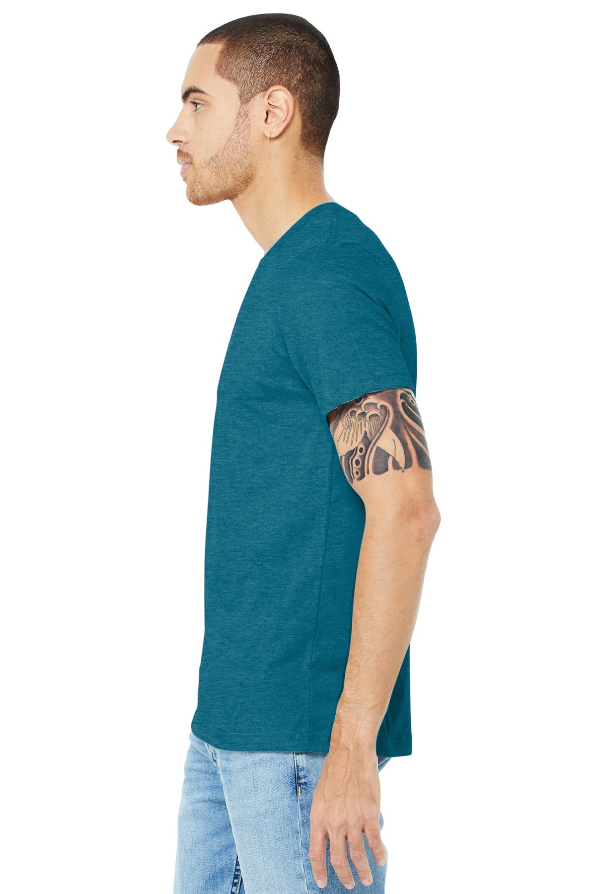 Bella Canvas Unisex Jersey T-Shirt | Heather Deep Teal | Comfortable Cotton Tee for Men & Women | Perfect for Casual Wear, Gym & Everyday Outfits