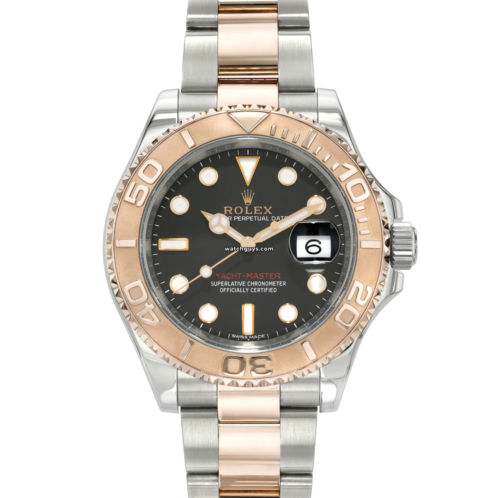 Rolex Yacht Master 116621 Men's Luxury Watch - Black Dial & Rose Gold Stainless Steel - Perfect for Sailing, Yachting & Formal Events