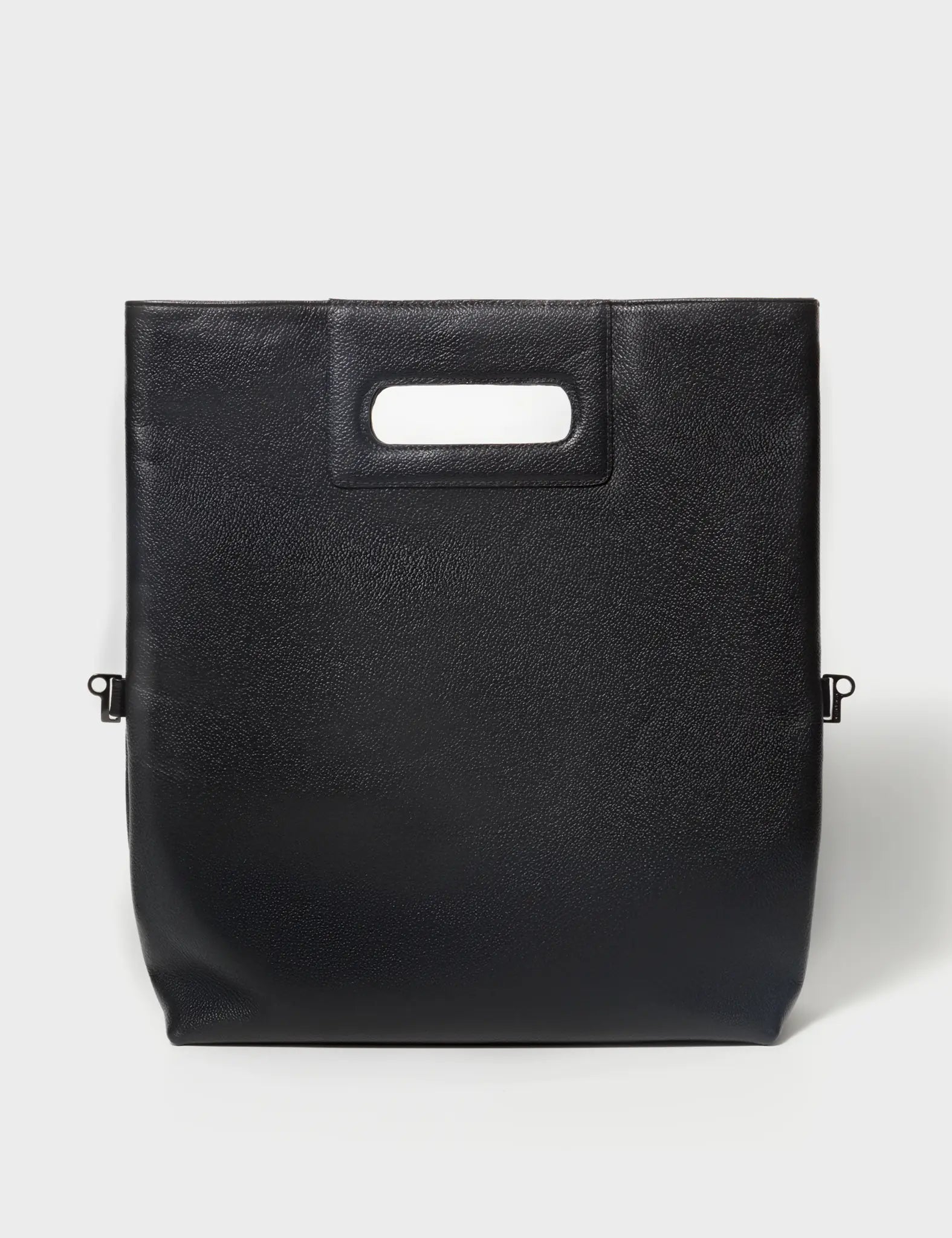 Milo Convertible Crossbody Bag for Women - Black Leather with Metal Platform Print - Perfect for Travel, Work, and Everyday Use