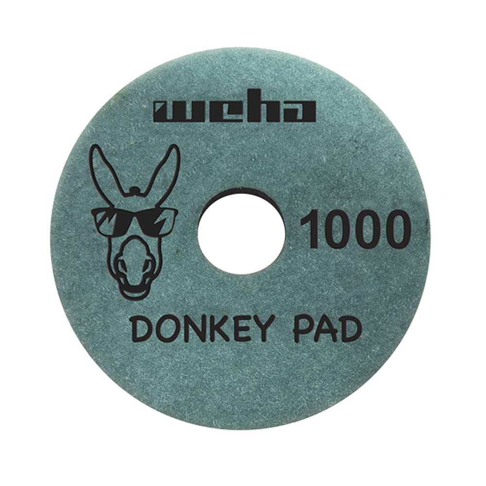 Weha 4 Inch Donkey Quartz Surface Polishing Pad - 1000 Grit for Stone, Granite & Marble Countertop Restoration & Refinishing