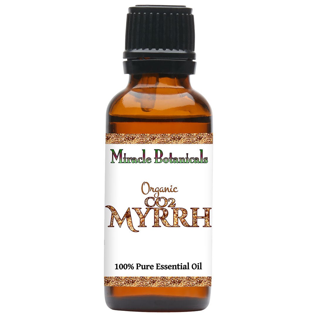 Organic Myrrh Essential Oil (Commiphora Myrrha) - CO2 Extracted Pure Therapeutic Grade for Aromatherapy, Skin Care & Spiritual Practices