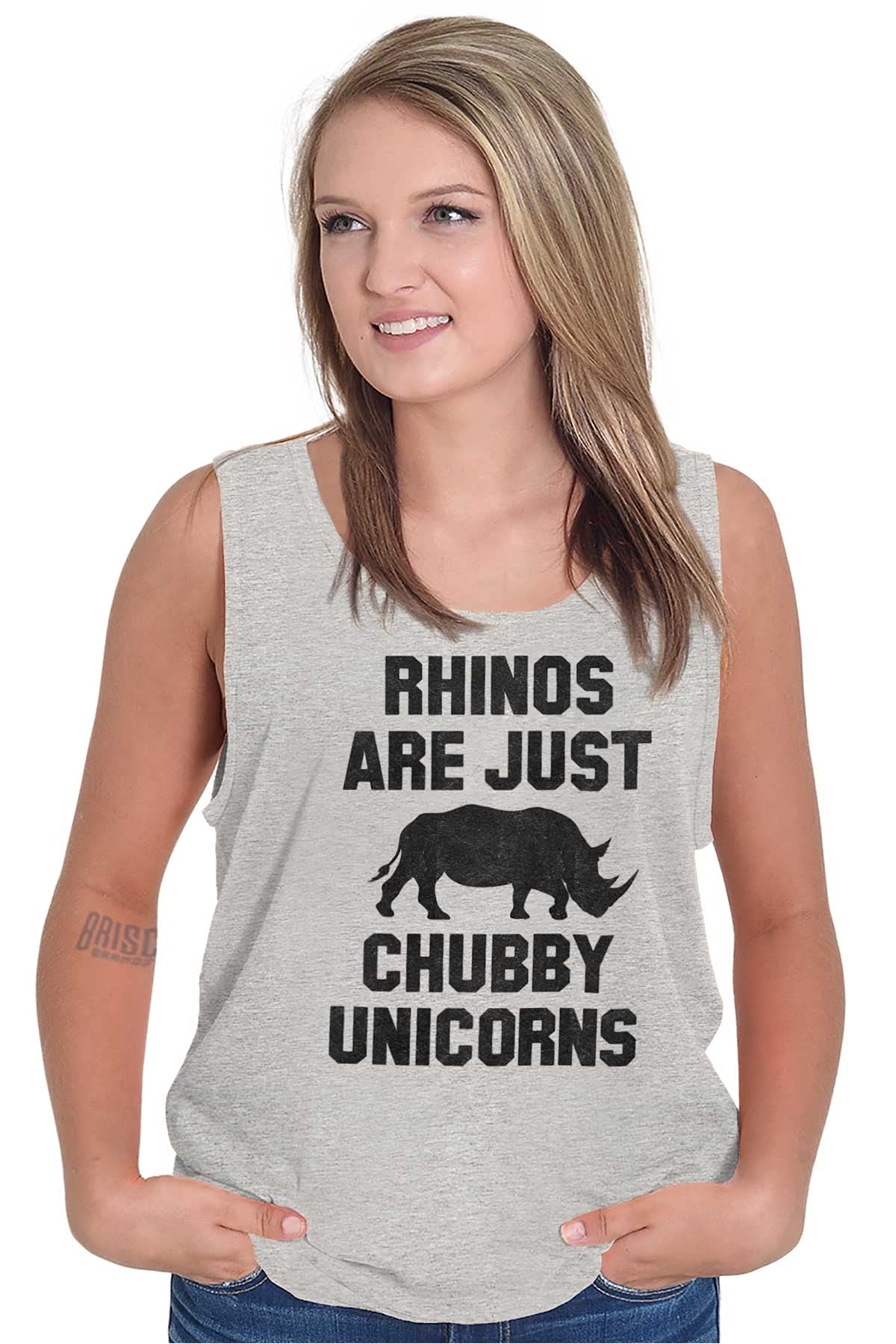 Funny Rhino Unicorn Graphic Tank Top for Men & Women - Perfect for Casual Wear, Gifts, and Animal Lovers