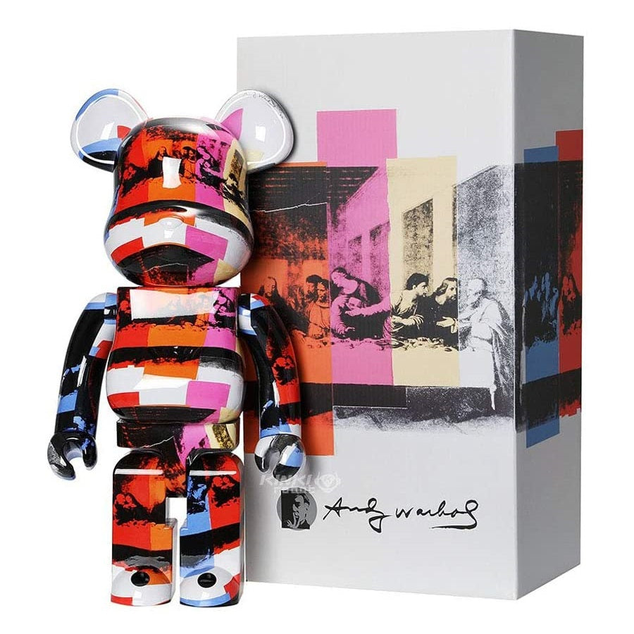 Medicom Bearbrick Andy Warhol The Last Supper 100% & 400% Collectible Art Toy - Perfect for Home Display, Office Decor, and Pop Culture Collections