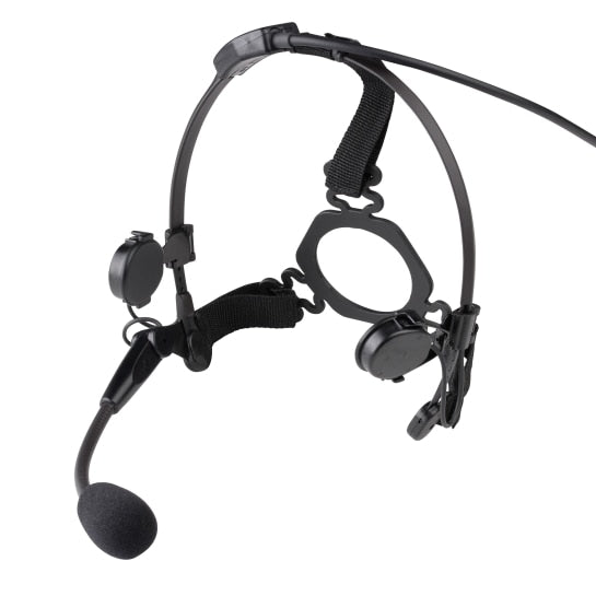 Motorola PMLN6833 Tactical Temple Transducer Headset - Secure Communication for Law Enforcement & Military Operations | Noise-Canceling Two-Way Radio Earpiece for Tactical Teams, Security Personnel & Outdoor Adventures