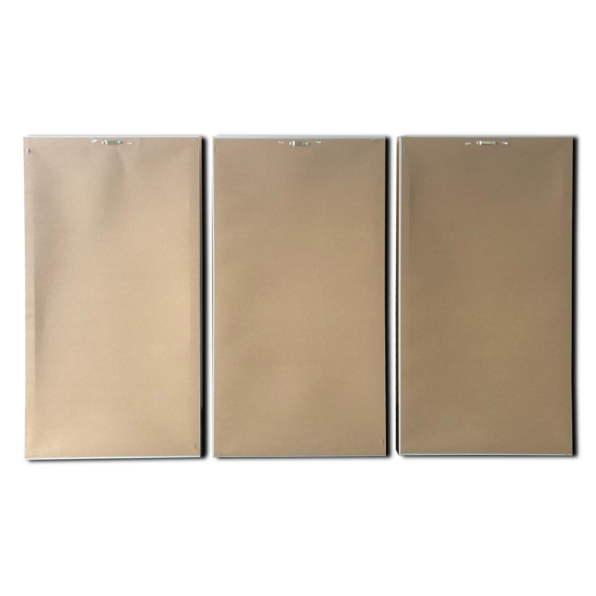 Abstract Turquoise Regalite 3-Piece Canvas Wall Art Set - Gold Floating Frame, Large Print Modern Home Decor for Living Room, Bedroom & Office