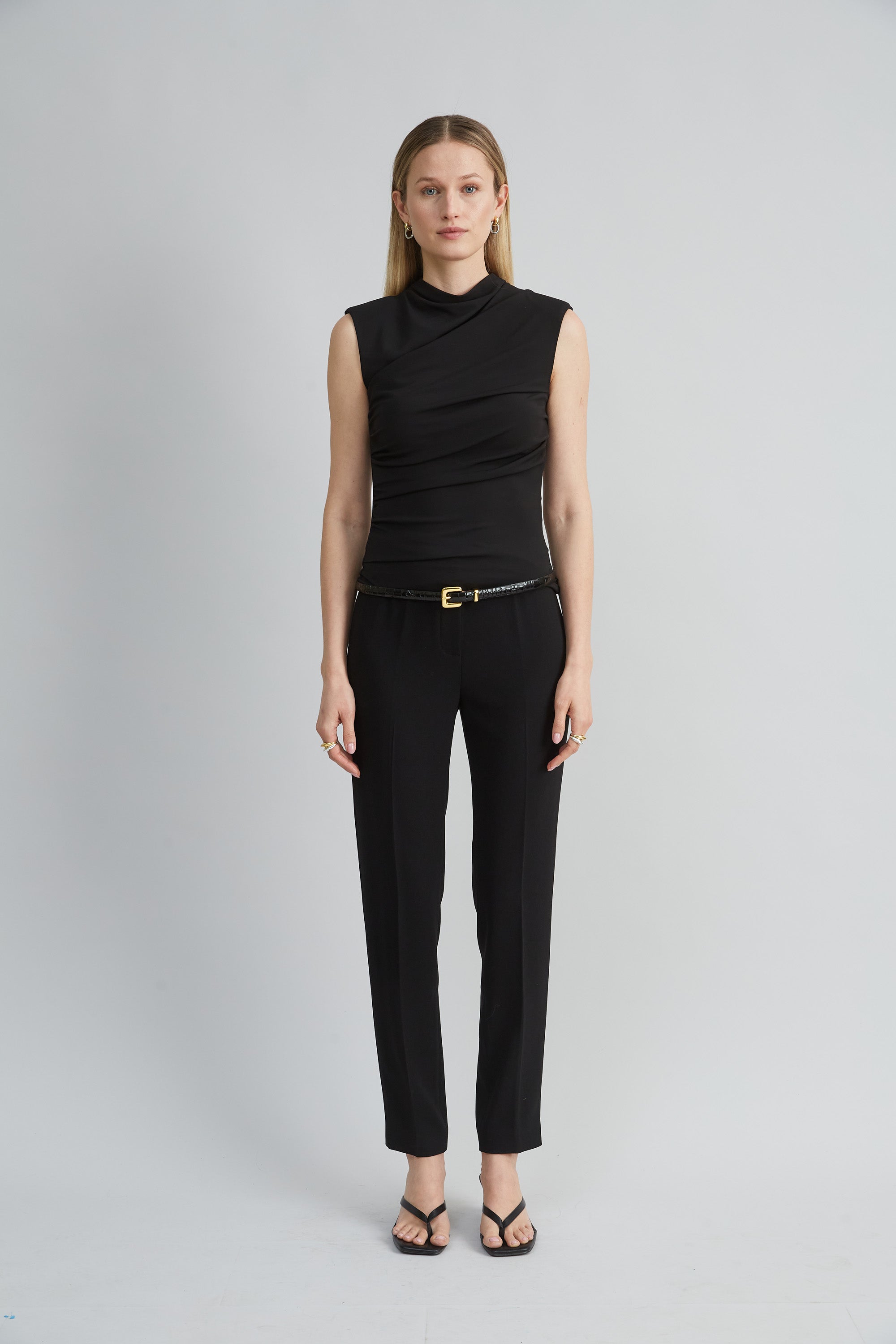 Stylish Slim Crepe Inseam Pants for Women - Comfortable Office & Casual Wear - Perfect for Work, Travel & Everyday Outfits