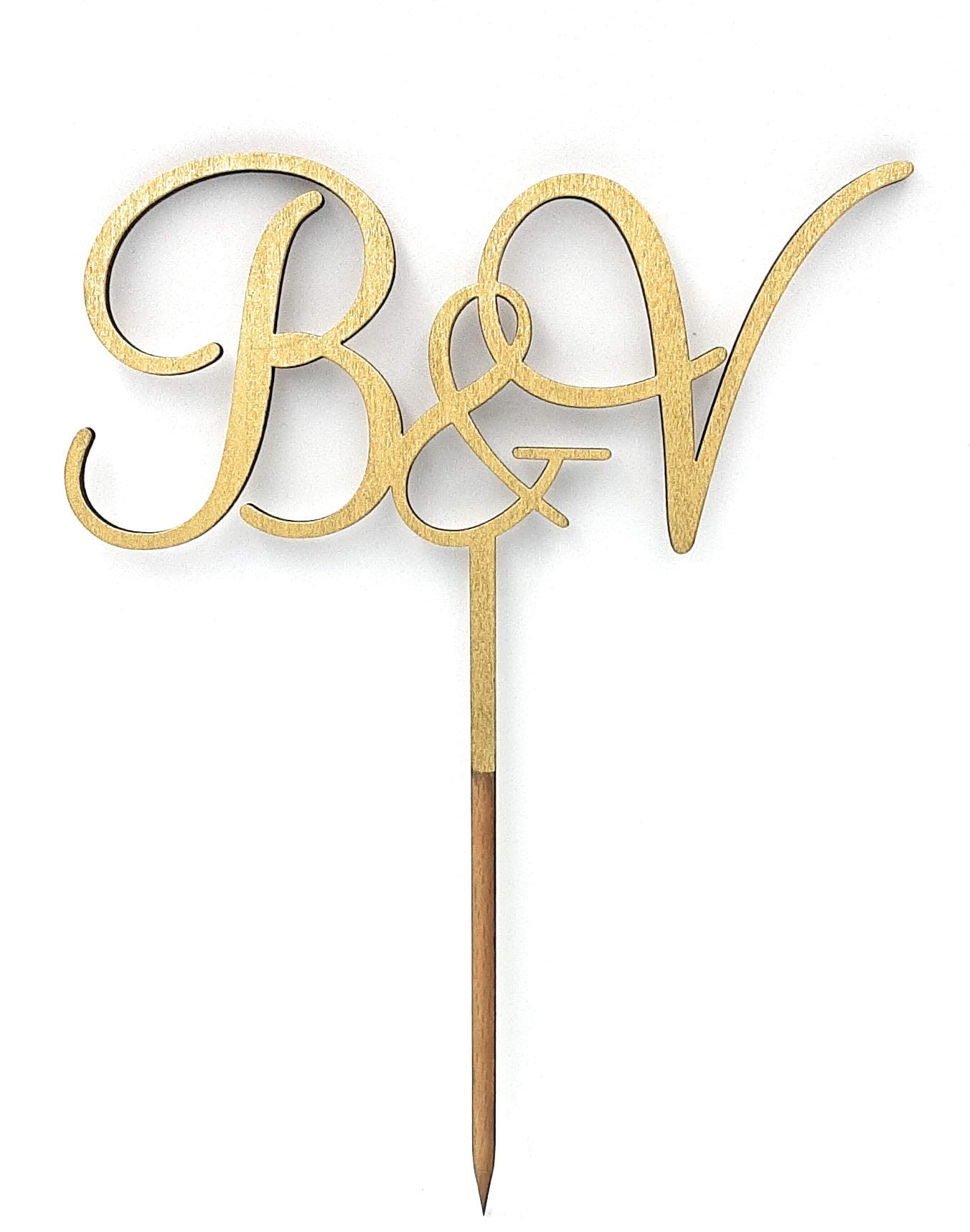 Personalized Wedding Cake Topper with Monogram Initials - Elegant Custom Letter Cake Decor for Weddings, Anniversaries & Special Celebrations