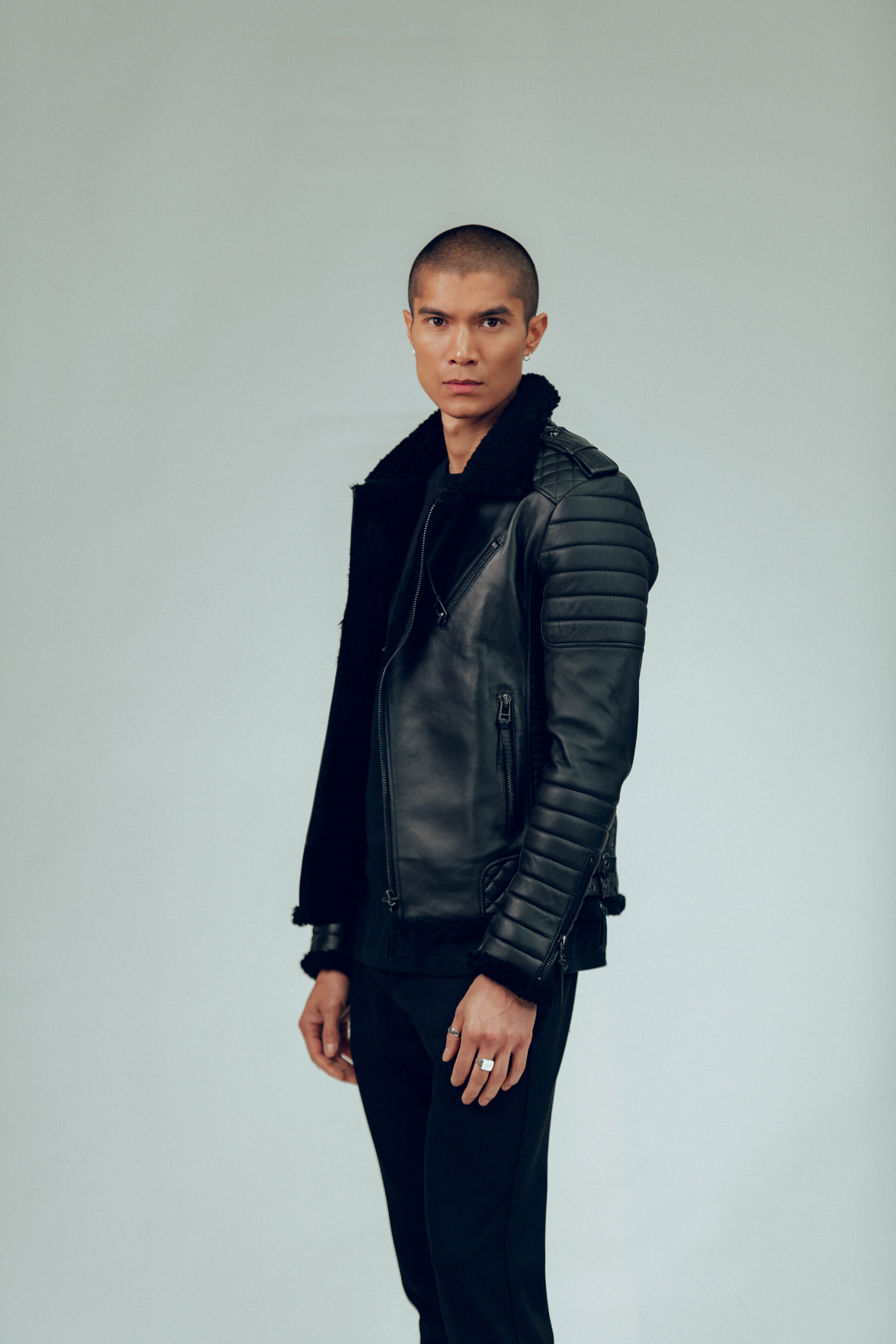 Kay Michaels 3.0 Genuine Shearling Leather Jacket for Men - Winter Warm Coat for Outdoor Activities & Casual Wear