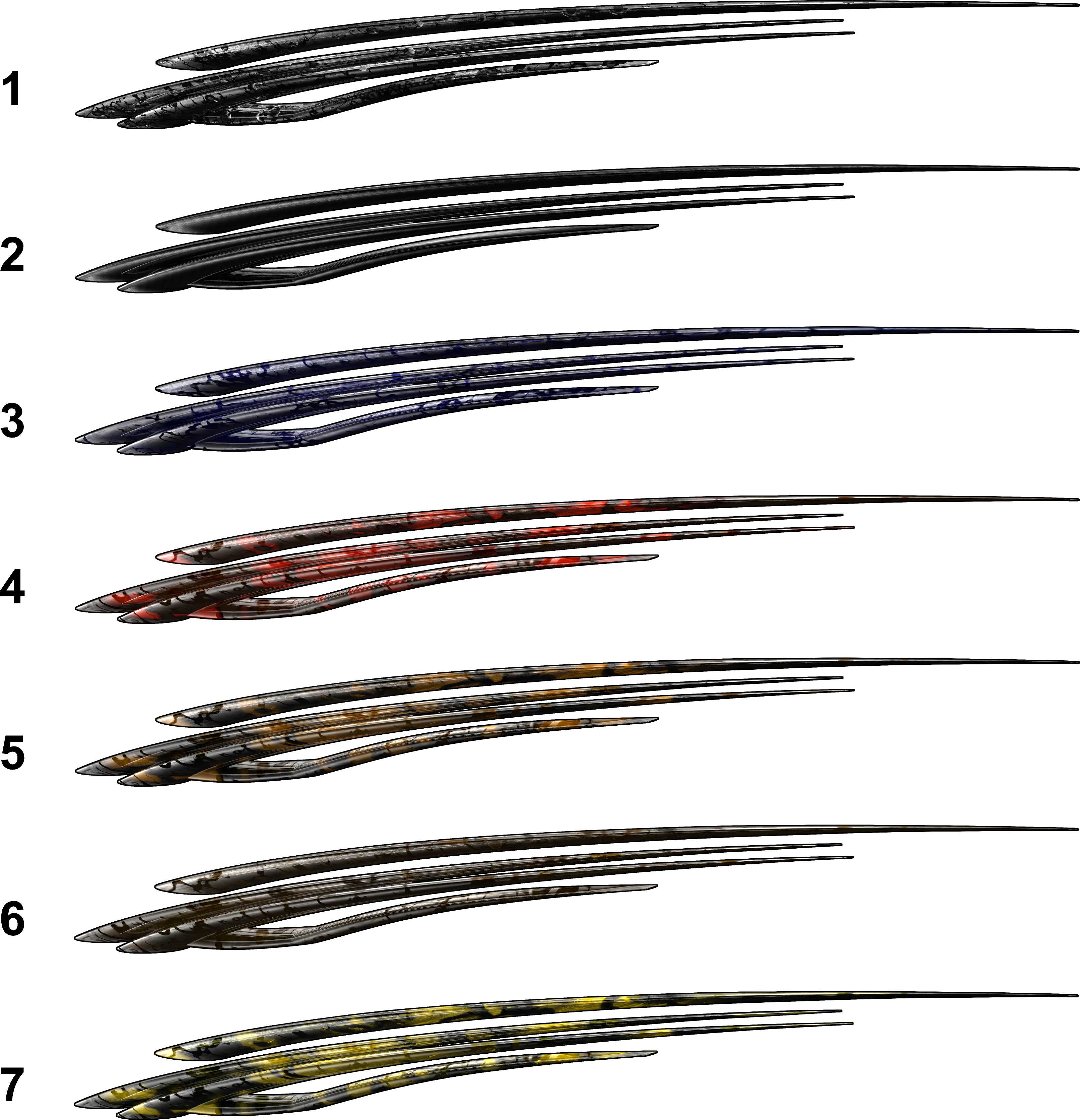 Custom Tribal Stripes Vinyl Decals for Cars & Trucks - Waterproof Automotive Stickers for Vehicle Exterior Decoration - Perfect for Jeep, SUV, Sedan & Pickup Truck Customization
