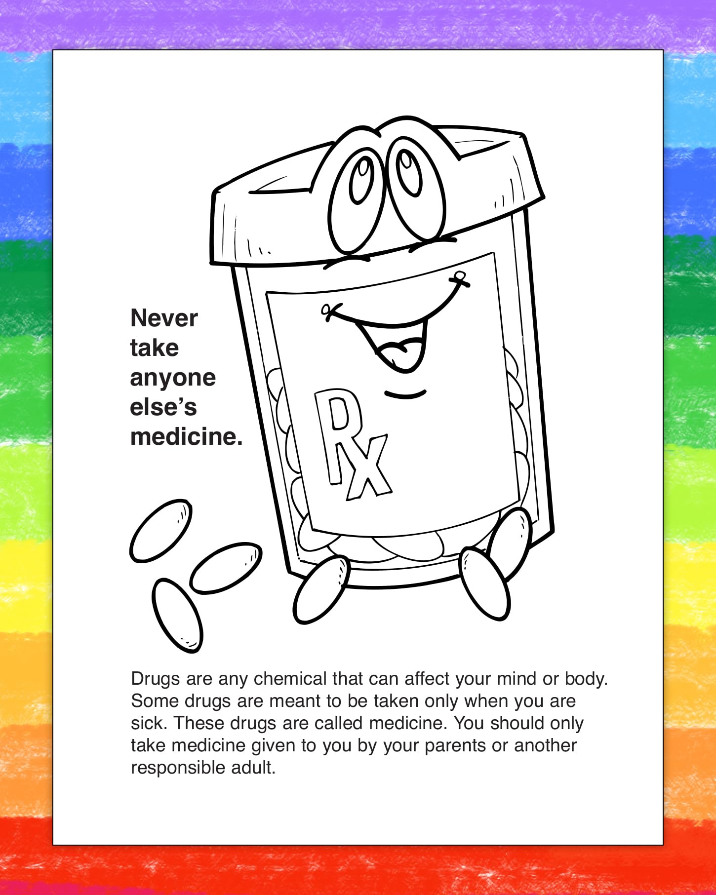 ZOCO Drug Prevention Educational Coloring Books - 250 Bulk Pack (No Crayons Included) | Stay Drug Free Safety Activities for Kids with Games & Puzzles | Perfect for Schools, Community Outreach & Child Awareness Programs