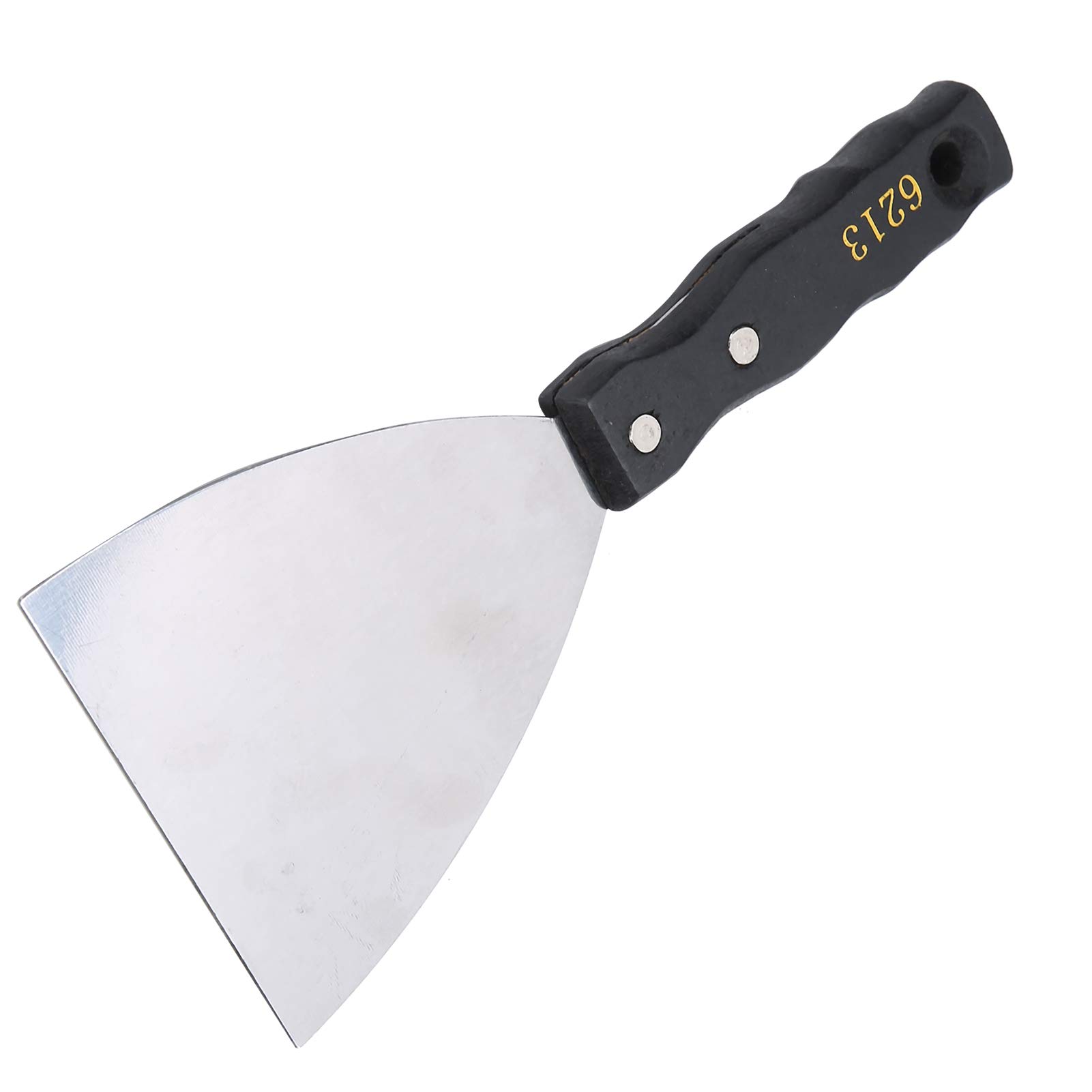 Large Wooden Handle Putty Spatula - Flexible Metal Scraper for Oil Painting, Acrylic Mixing, and Art Supplies (6213) - Perfect for DIY Home Repairs, Canvas Art, and Professional Painting Projects