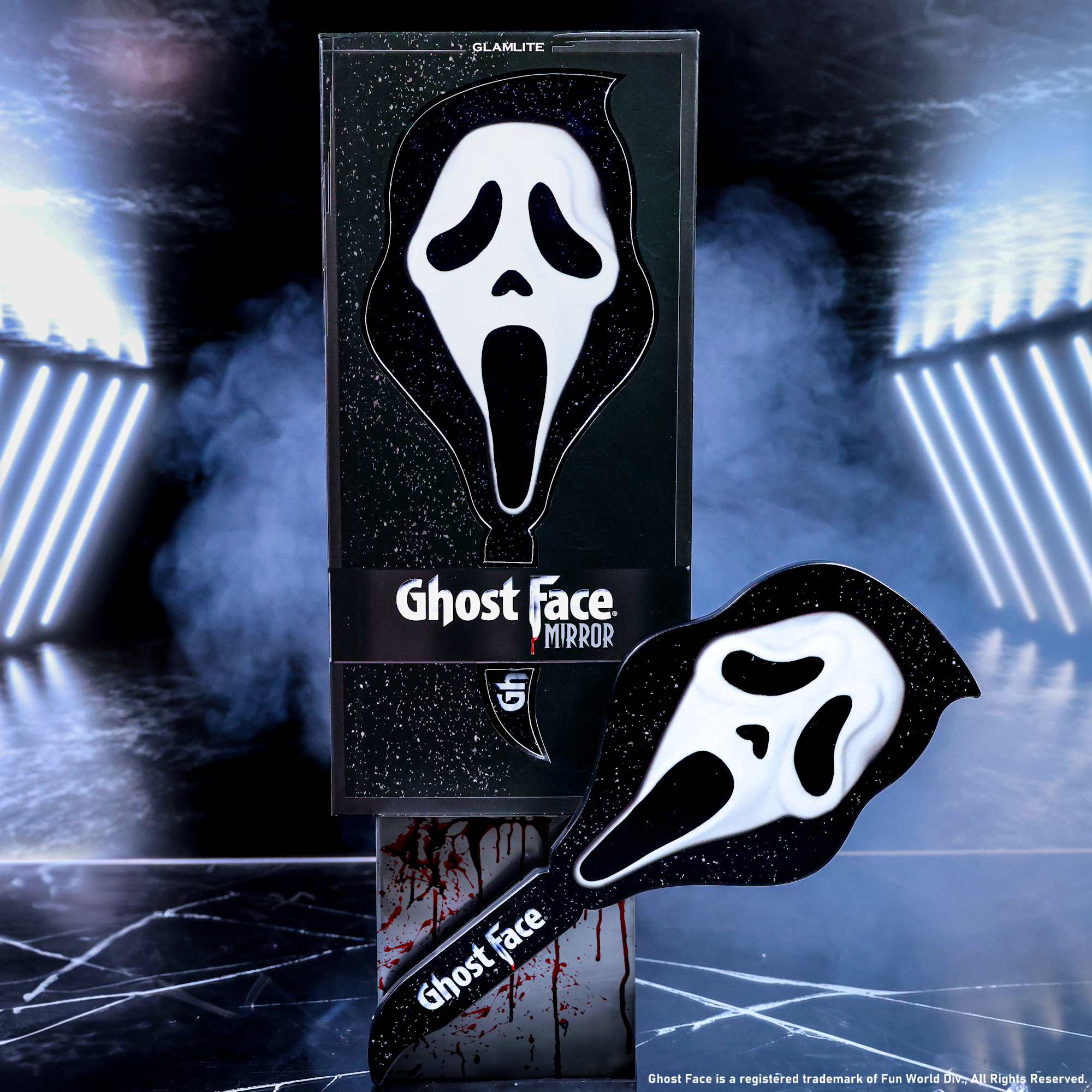 Ghost Face™ Mirror - Halloween Horror Decor, Scary Movie Prop, Cosplay Accessory for Parties & Home Haunt