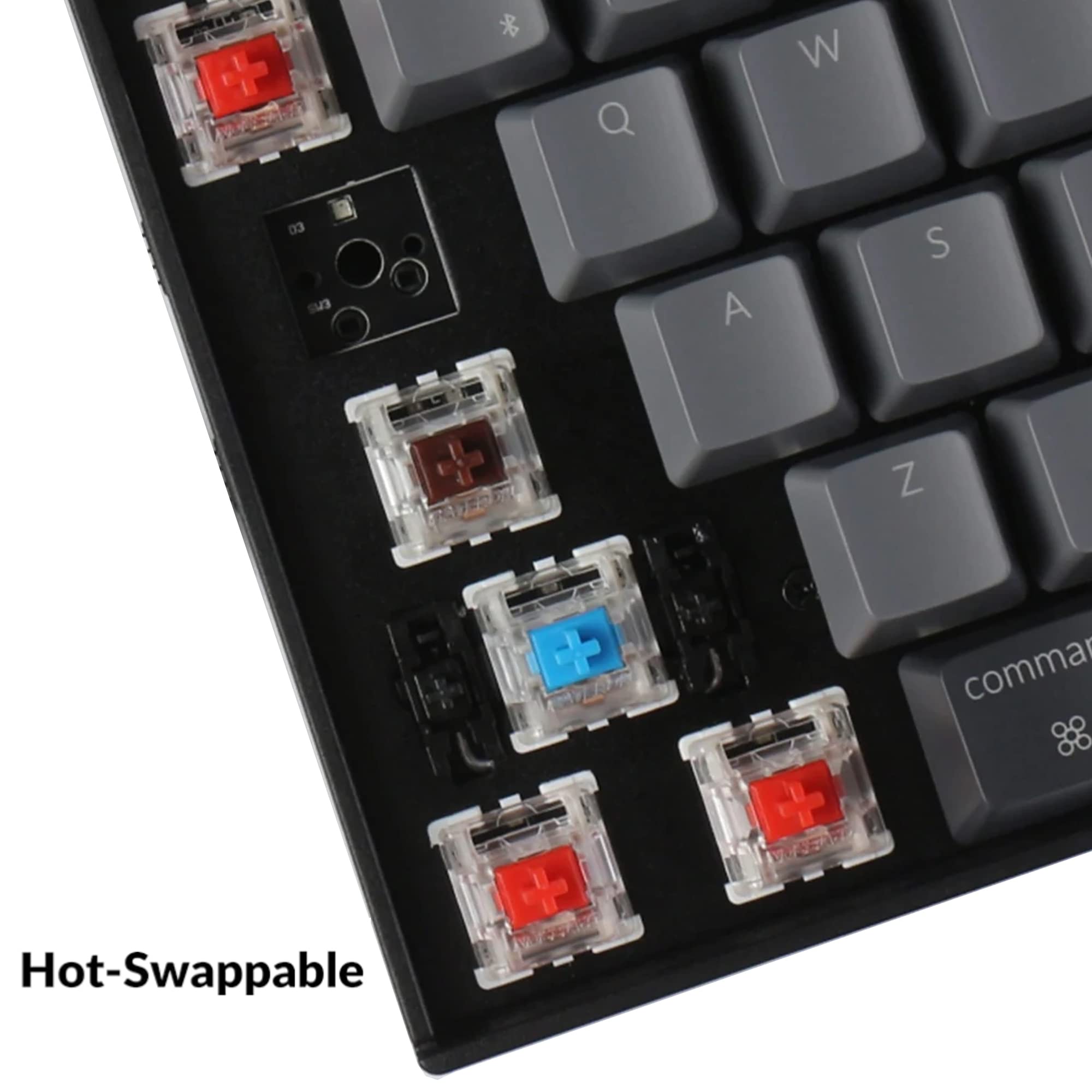Keychron K10 Wireless Mechanical Gaming Keyboard - 104 Key Full Size Hot-Swappable with Gateron G Pro Brown Switches, White LED Backlight, USB-C Wired & Bluetooth for Mac/Windows - Perfect for Office Work, Gaming & Programming