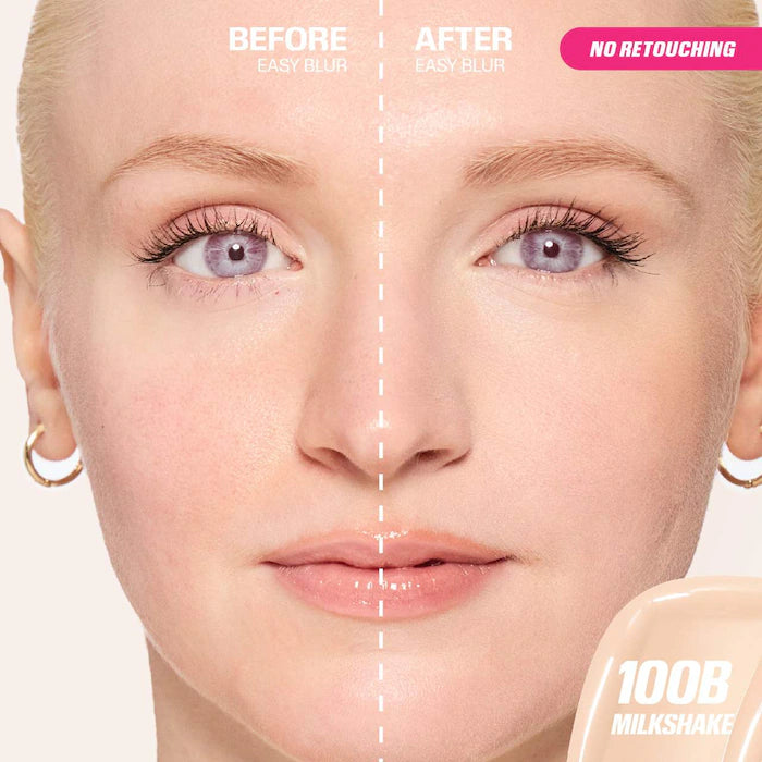 HUDA BEAUTY Easy Blur™ Natural Airbrush Foundation with Niacinamide - Lightweight, Buildable Coverage for Flawless Skin | Perfect for Everyday Wear & Special Occasions