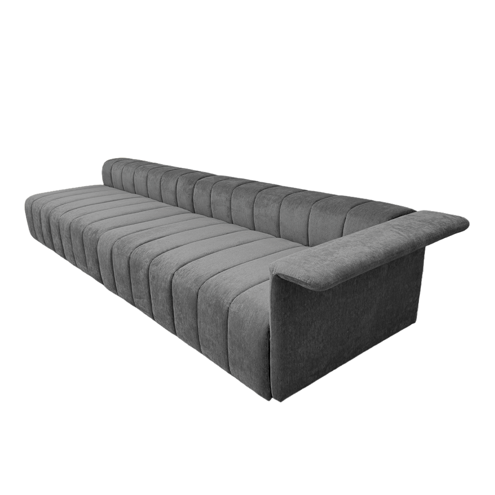 Luxury Marlon Velvet Chaise Sectional Sofa - Modern Upholstered Living Room Furniture for Small Spaces | Perfect for Apartments, Lofts & Home Theater Seating