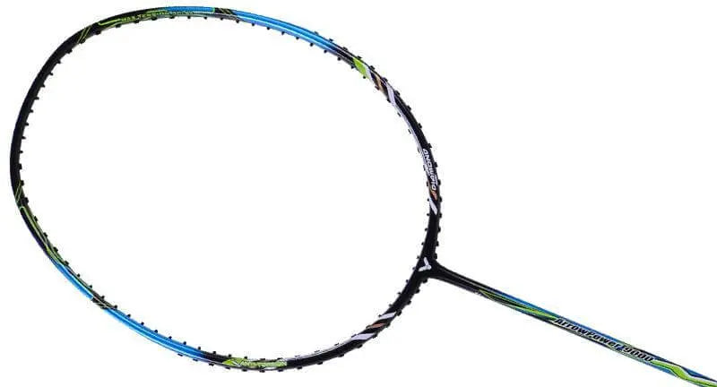 Victor Arrow Power 9000 (AP 9000) Pre-Strung Badminton Racket - Professional Grade Carbon Fiber Shuttlecock Racket for Indoor/Outdoor Sports, Training & Competitive Play