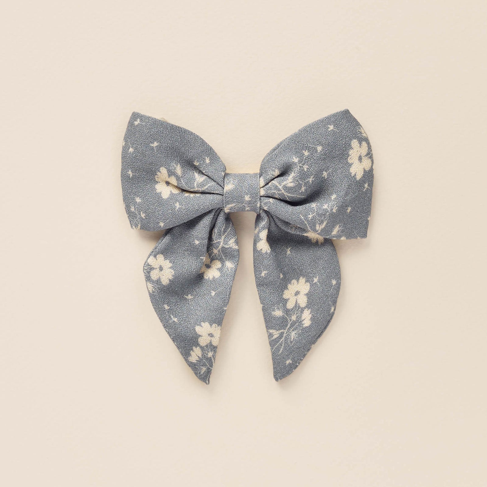 Vintage Blue Ditsy Bow Hair Accessory - Final Sale | Perfect for Weddings, Parties & Everyday Fashion