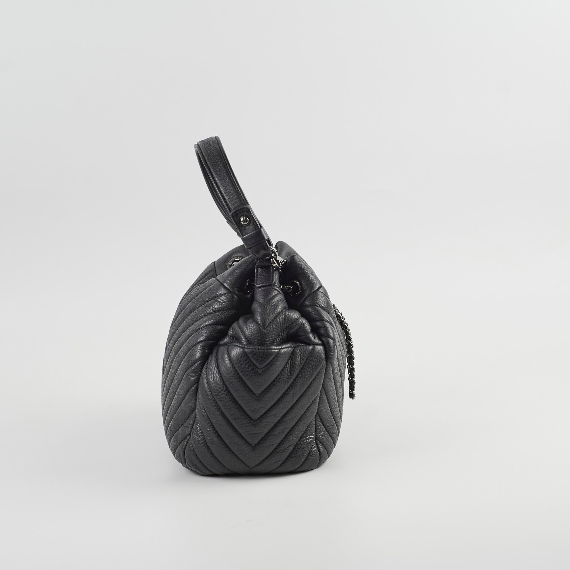 Chanel Black Quilted Leather Bucket Bag 2023 Collection - Luxury Designer Handbag for Women, Perfect for Everyday Use & Special Occasions