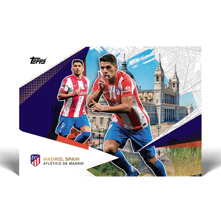 Official Topps Atlético de Madrid 2021-22 Team Set Soccer Trading Cards - Perfect for Collectors, Fans & Fantasy Sports Enthusiasts