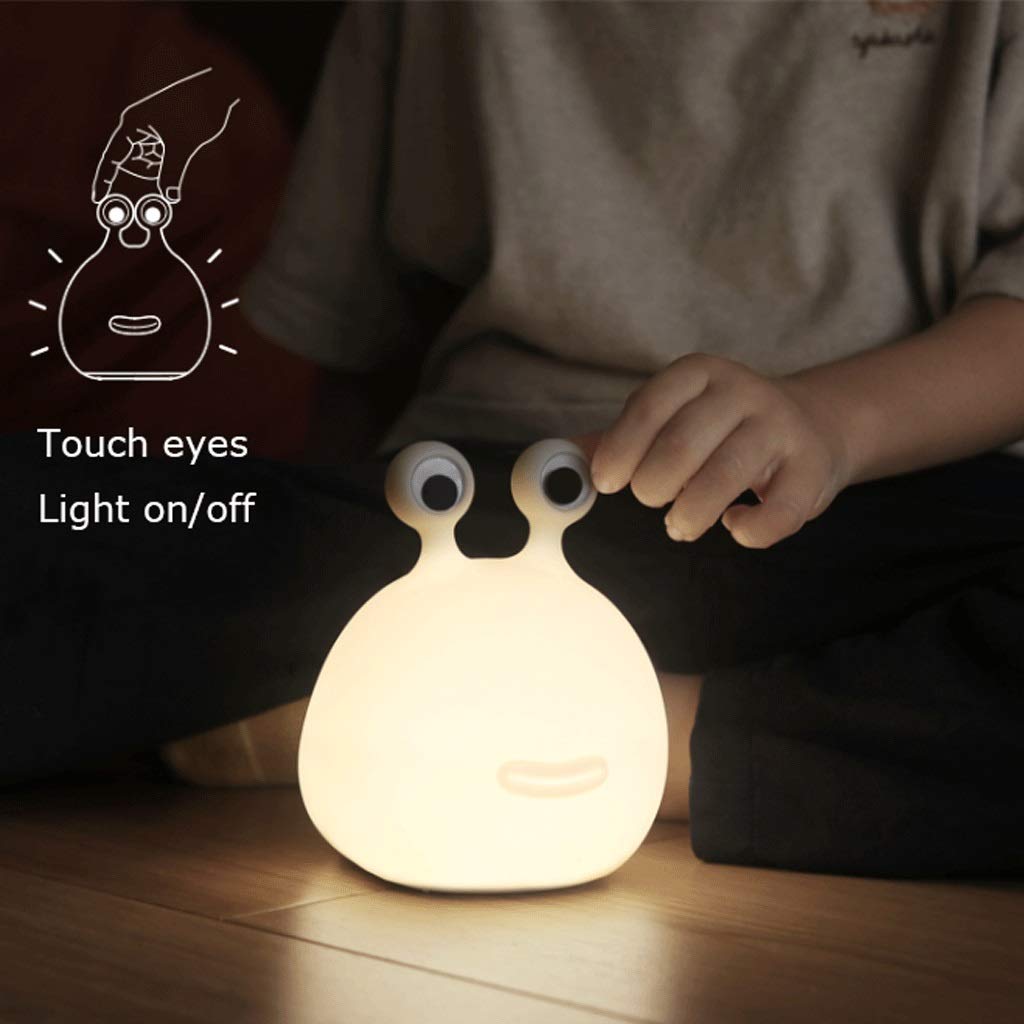 Soft Glow Kids Night Light - Safe Silicone LED Bedside Lamp with Touch Switch, Eye Protection Sleep Light for Nursery & Bedroom, Plug-in Nightlight (White) - Perfect for Bedtime Stories, Midnight Feedings & Peaceful Sleep