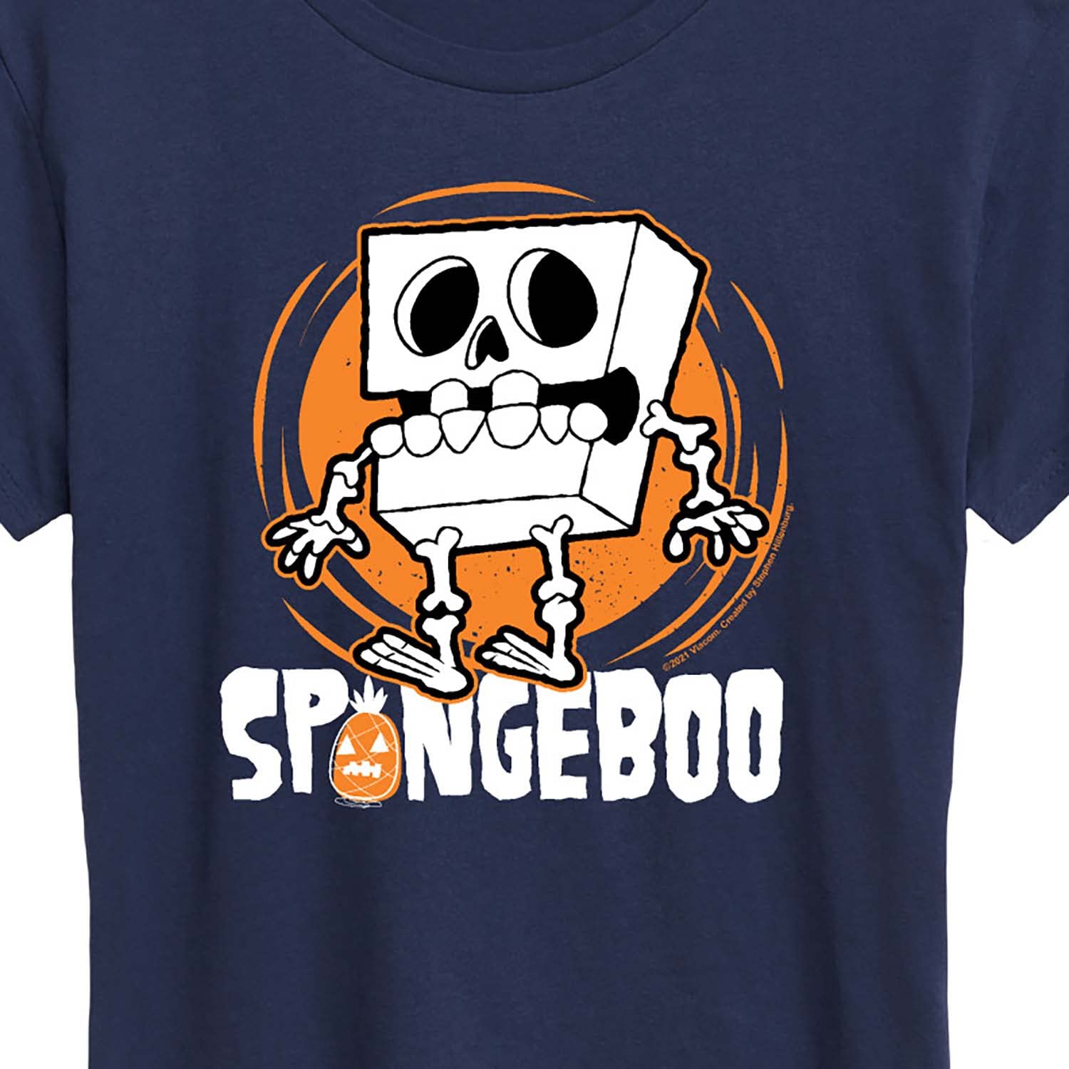 SpongeBob SquarePants Women's Graphic T-Shirt | Short Sleeve Cartoon Tee | Casual Wear for Fans & Collectors | Perfect for Cosplay, Gifts & Everyday Outfits