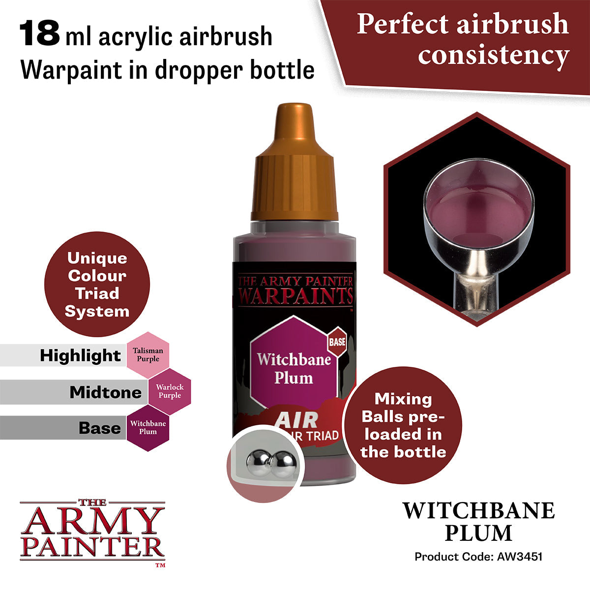 Warpaints Air: Witchbane Plum - Vegan & Cruelty-Free Matte Lipstick for Long-Lasting Wear | Perfect for Halloween, Cosplay & Gothic Makeup Looks