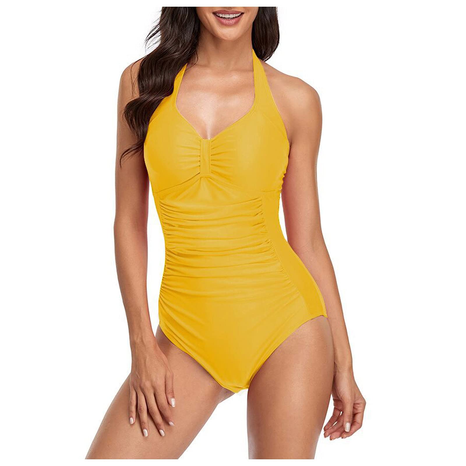 **NHGJ Women's One Shoulder Tankini Bikini Set with Shorts - Stylish Two Piece Swimwear for Beach, Pool & Vacation**