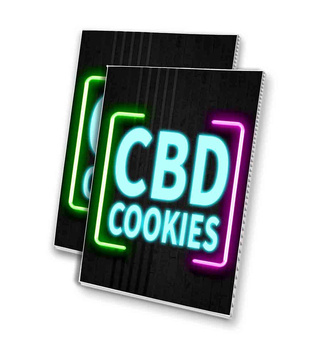 Premium CBD Cookies Corrugated Plastic Sign (24