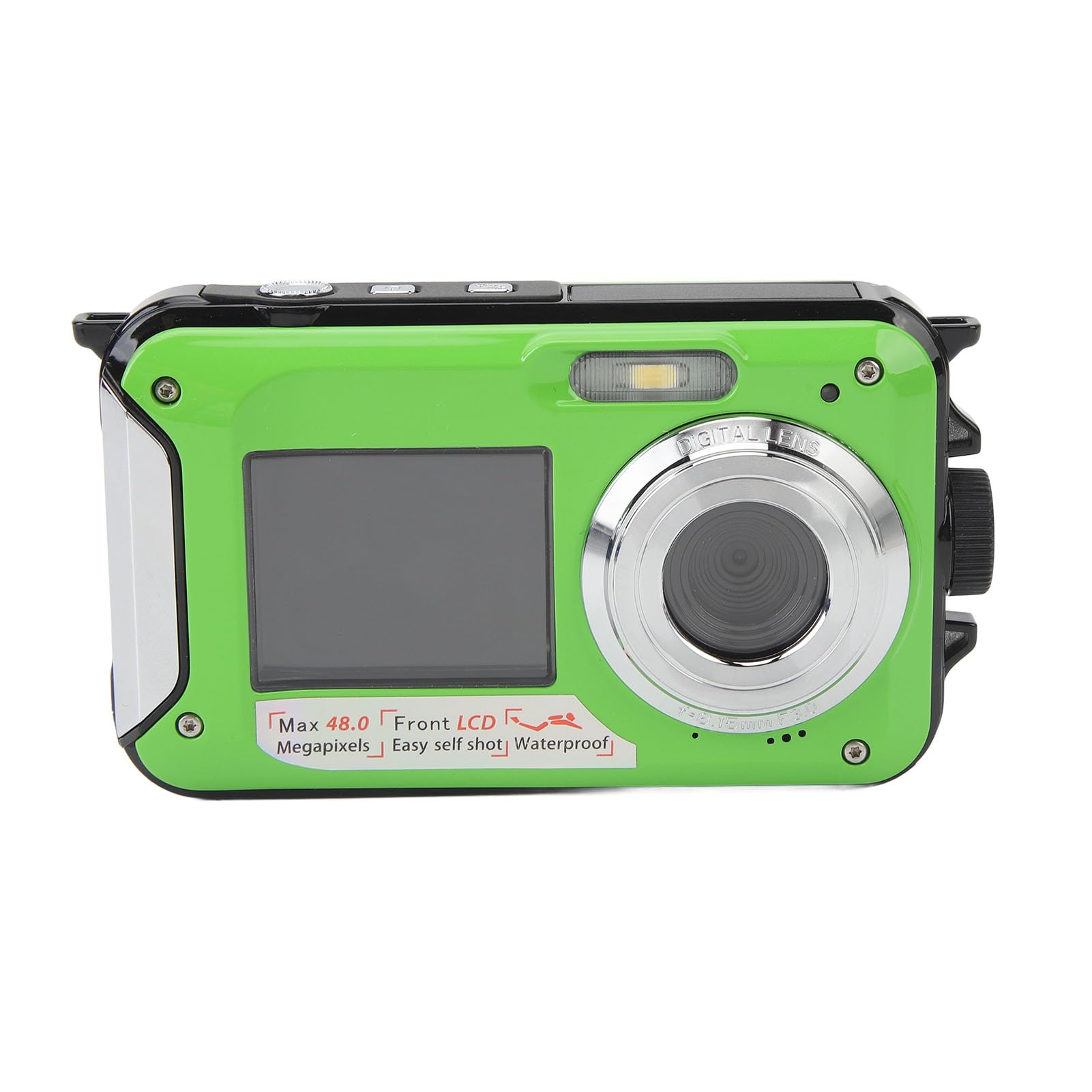 48MP 2.7K HD Digital Camera with 16X Zoom & Dual Screens - Compact Point and Shoot Camera for Beginners, Seniors & Travel - Perfect for Snorkeling, Hiking, Beach Vacations & Outdoor Adventures