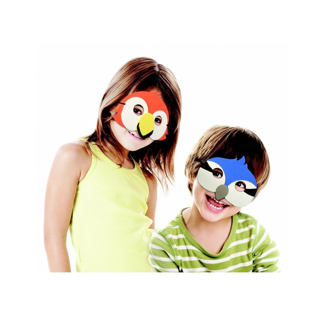 Kikkerland Party Masks Set of 5 - Fun Halloween Costume Accessories for Adults & Kids - Perfect for Costume Parties, Halloween Celebrations & Themed Events