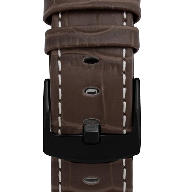2 - Brown and White / Black Buckle