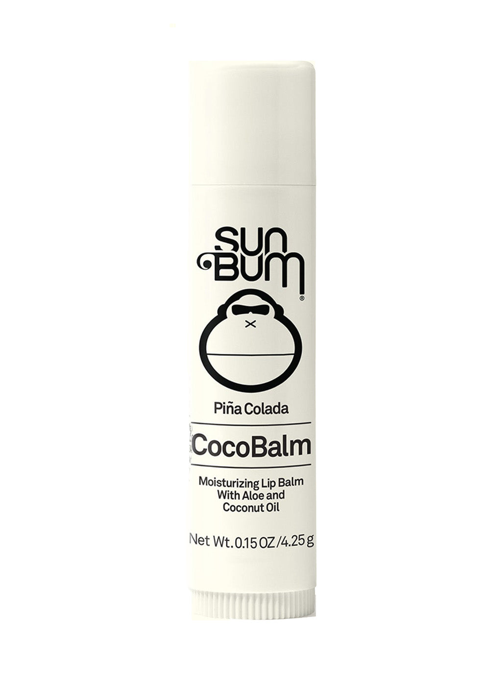 Sun Bum Pina Colada CocoBalm Lip Balm - Tropical Coconut & Pineapple Flavor for Hydrated Lips - Perfect for Beach Days, Outdoor Activities & Dry Weather Protection