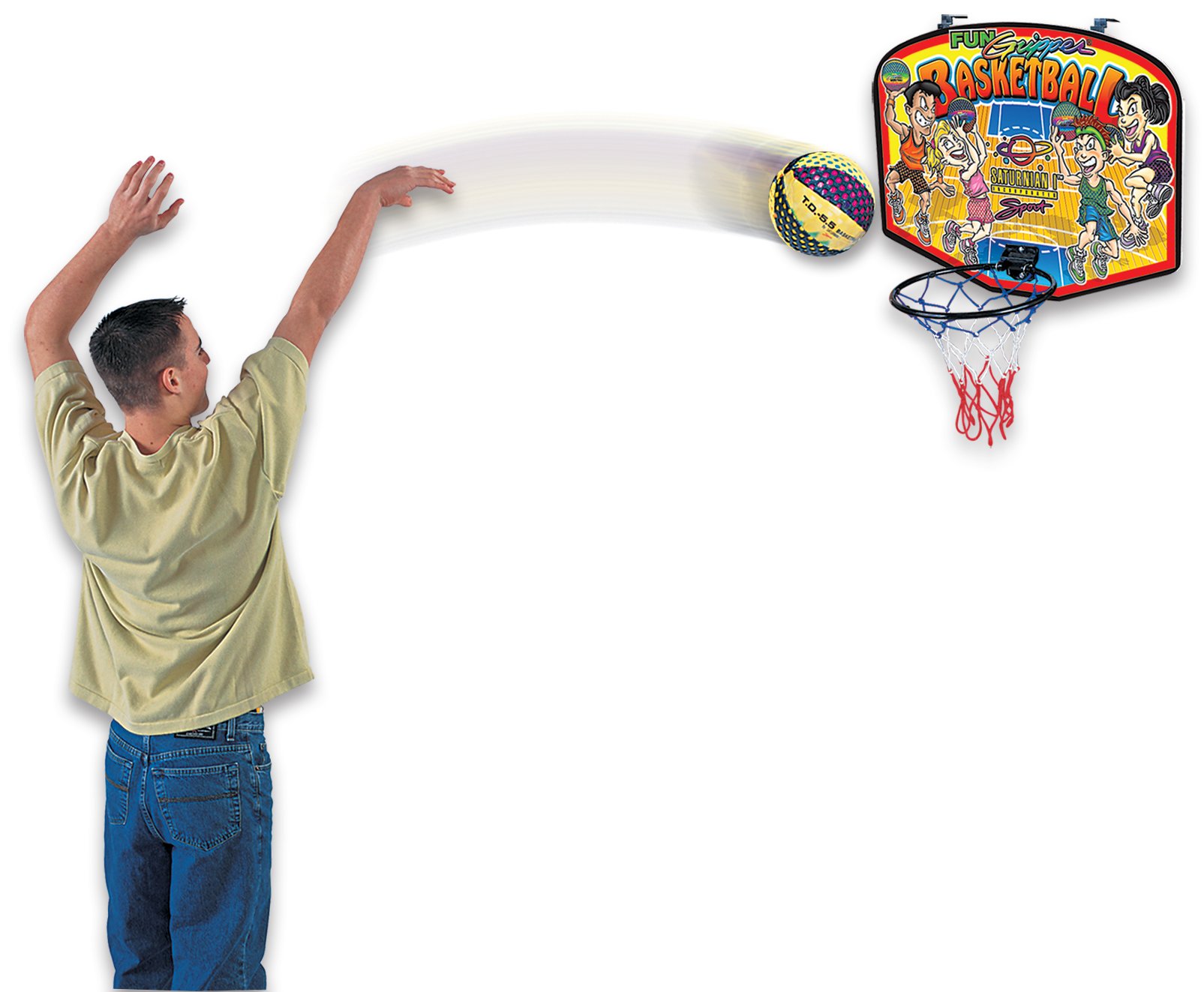 Saturnian Pro Mini Basketball Hoop with Ball - Indoor & Outdoor Basketball Set for Kids & Adults - Perfect for Home, Office, Gym & Backyard Fun
