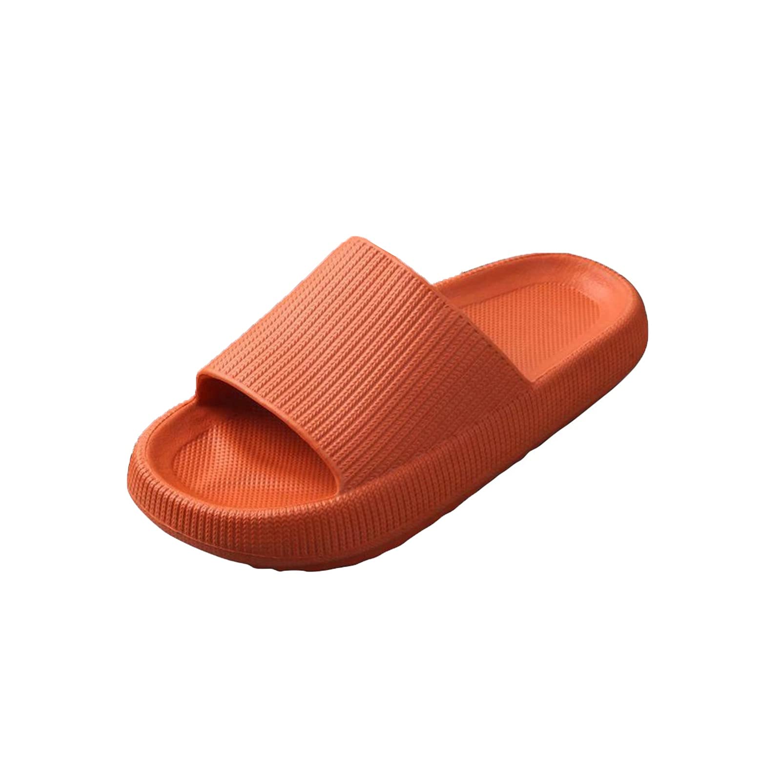 Cool Summer Slippers for Women & Men - Breathable Indoor House Shoes with Anti-Slip Thick Sole - Quiet Comfortable Home Footwear for Lounge, Bedroom, and Backyard Relaxation