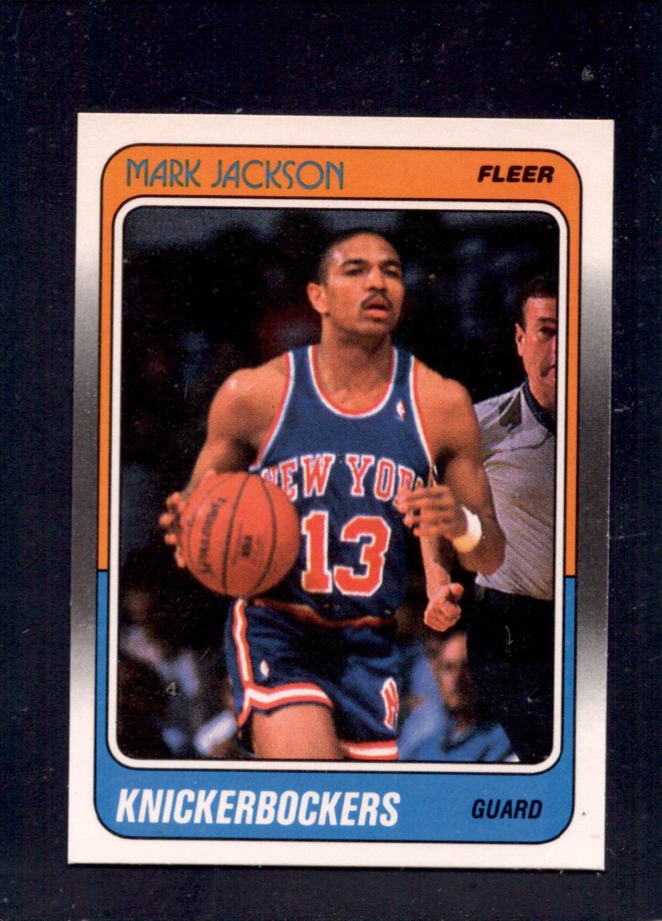 1988-89 Fleer #82 Mark Jackson New York Knicks Rookie Basketball Card - Collectible NBA Memorabilia for Sports Fans and Card Enthusiasts