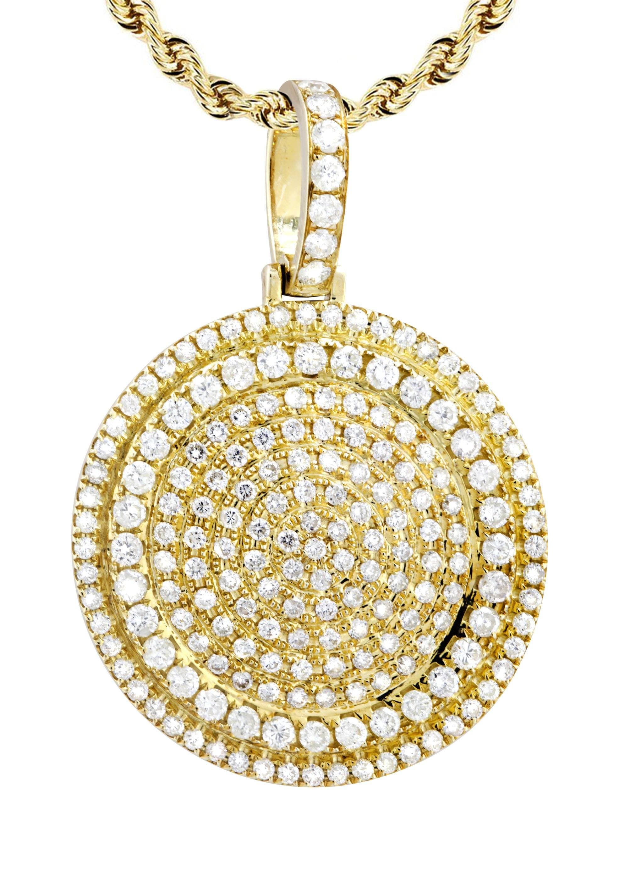 10K Yellow Gold Round Diamond Necklace - 4.42 Carats G-H Color SI1-SI2 Clarity | Elegant Jewelry Gift for Women, Perfect for Weddings, Anniversaries & Special Occasions